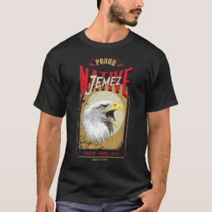 Jemez Native American Eagle Spirit Vintage Honour T-Shirt