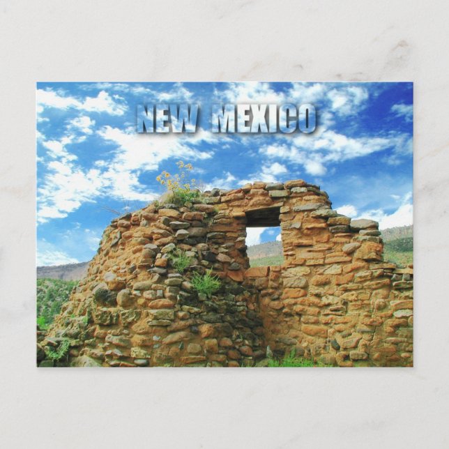Jemez Pueblo Ruins, Jemez State Monument, NM Postcard (Front)
