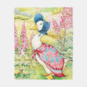 “Jemima Puddle Duck” by Beatrix Potter Fleece Blanket