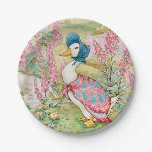 Jemima Puddle Duck by the Lake Paper Plate