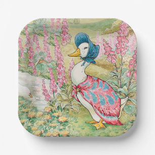 Jemima Puddle Duck by the Lake  Paper Plate