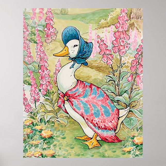 Jemima Puddle Duck by the Lake  Poster (Front)