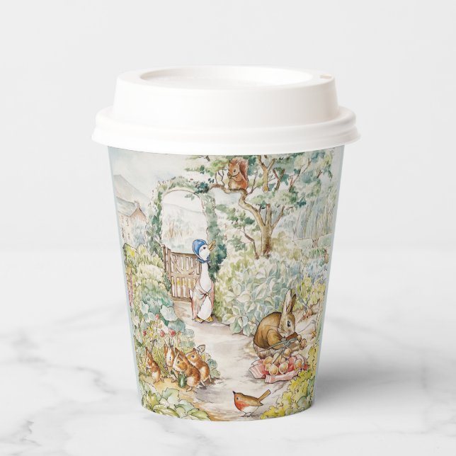 Jemima Puddle Duck in Mr Mc Gregor's Garden Paper Cups (Front)