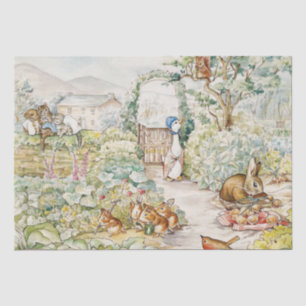 Jemima Puddle Duck in Mr Mc Gregor's Garden Tissue Paper