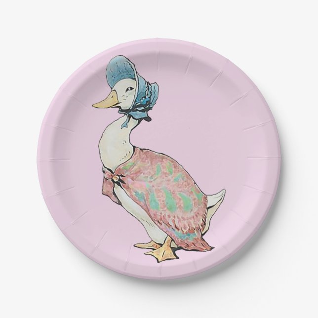 Jemima Puddle Duck Paper Plate (Front)