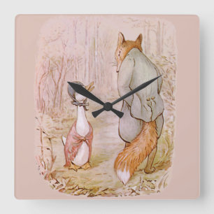 Jemima Puddle Duck  Square Wall Clock