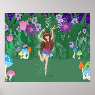 Jen the Dancing Flower Fairy Poster