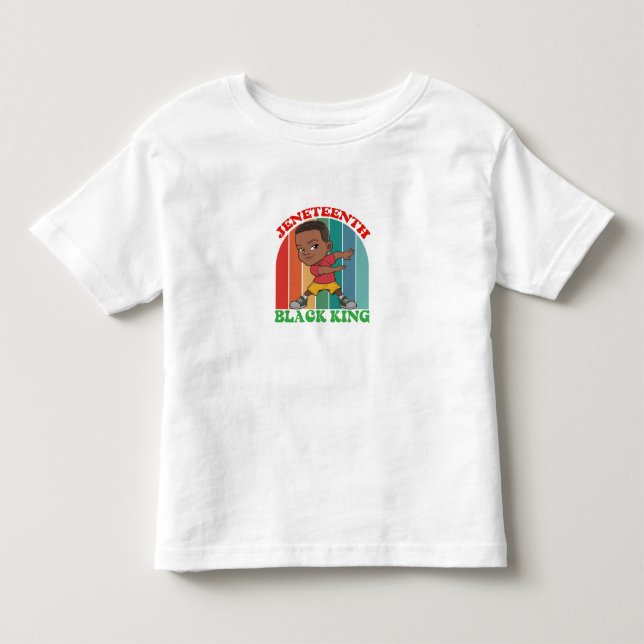 JENETEENTH BLACK KING TODDLER T-Shirt (Front)