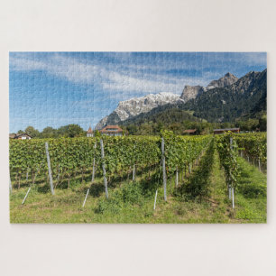 Jenins Graubünden Switzerland Vineyards in the Rhi Jigsaw Puzzle