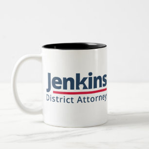 Jenkins for District Attorney Two-Tone Coffee Mug