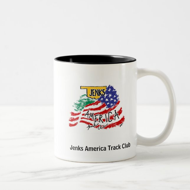 Jenks America Track Club Two-Tone Coffee Mug (Right)