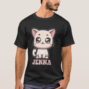 Jenna Cute Kitty Cat Design for Girls Name Jenna T-Shirt