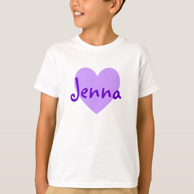Jenna in Purple T-Shirt (Front)