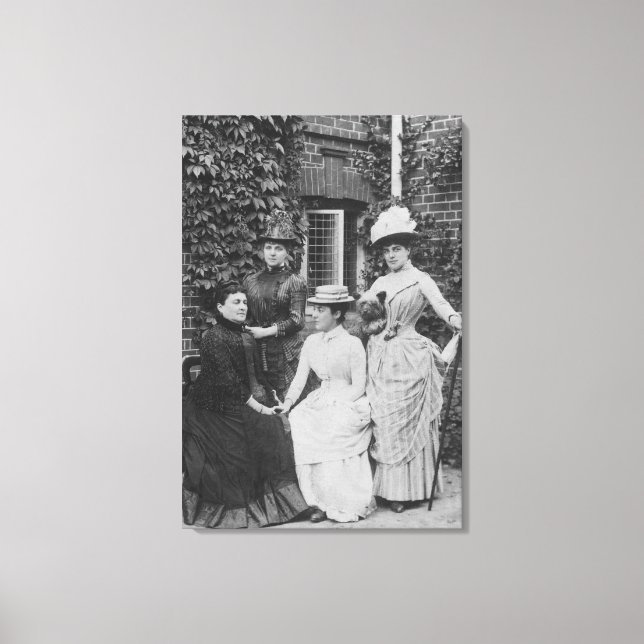 Jennie Jerome, later Lady Randolph Churchill Canvas Print (Front)