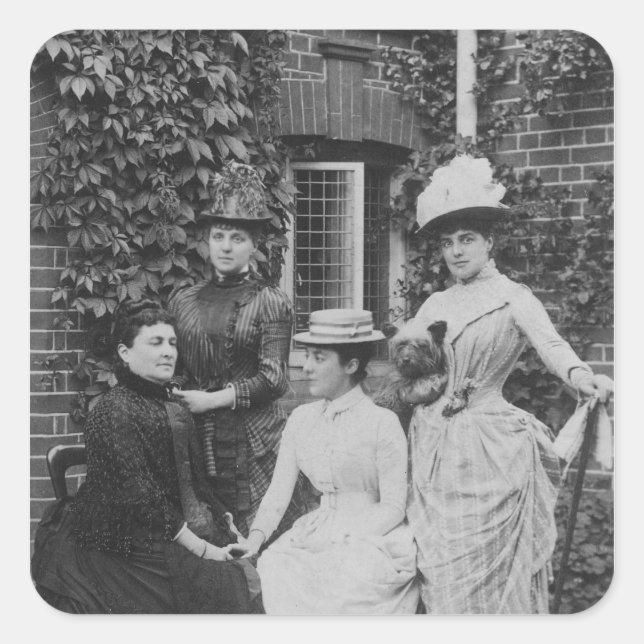 Jennie Jerome, later Lady Randolph Churchill Square Sticker (Front)