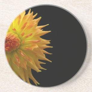 Jennie On Black Sandstone Coaster