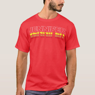 Jennifer First Name Funny Vintage Sunset Jennifer T-Shirt