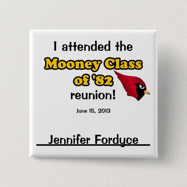 Jennifer Fordyce 15 Cm Square Badge (Front)