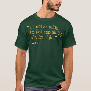 JENNIFER Gift Quote Personalised Funny Birthday Na T-Shirt