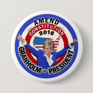 Jennifer Granholm for President 2016 7.5 Cm Round Badge