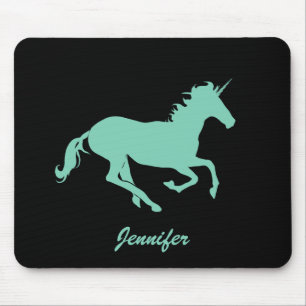 Jennifer_Green Unicorn Change Colour Mouse Mat