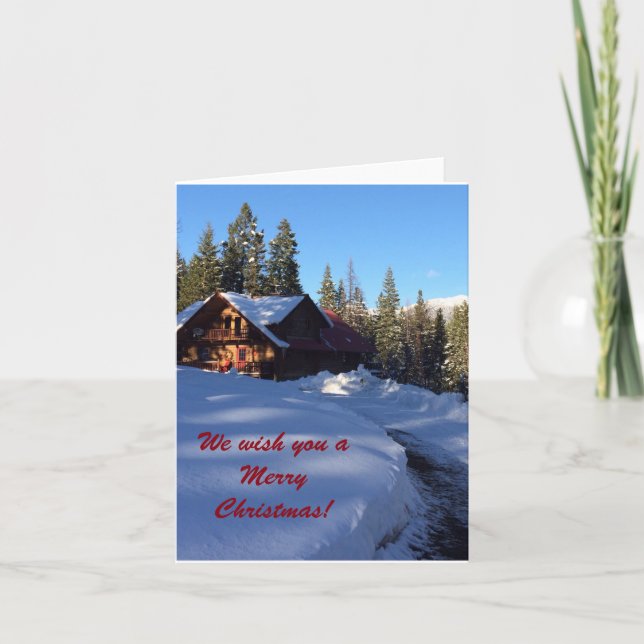 Jennifer Lake's Christmas Cabin Holiday Card (Front)