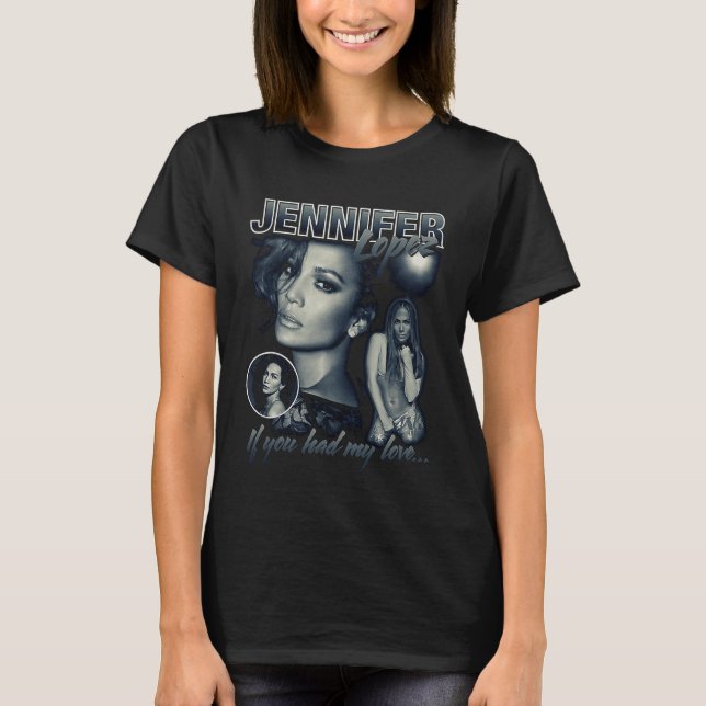 Jennifer Lopez Bootleg Portrait T-Shirt (Front)