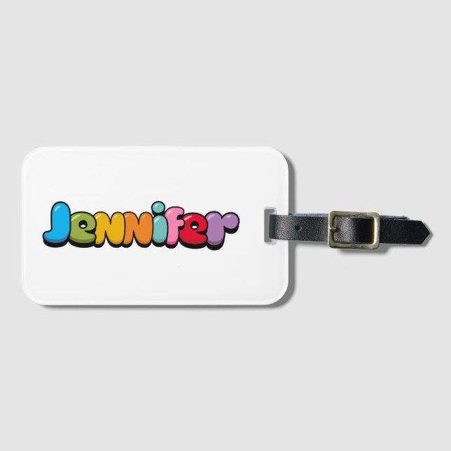 Jennifer Luggage Tag (Front Horizontal)