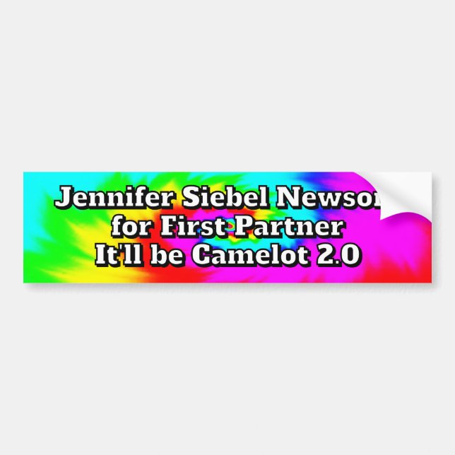 Jennifer Seibel Newsom for first partner - Camelot Bumper Sticker (Front)