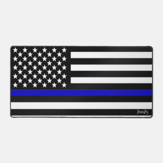 Jennifer's Thin Blue Line Desk Mat