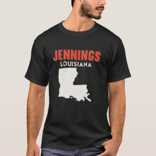 Jennings Louisiana USA State America Travel Louisi T-Shirt