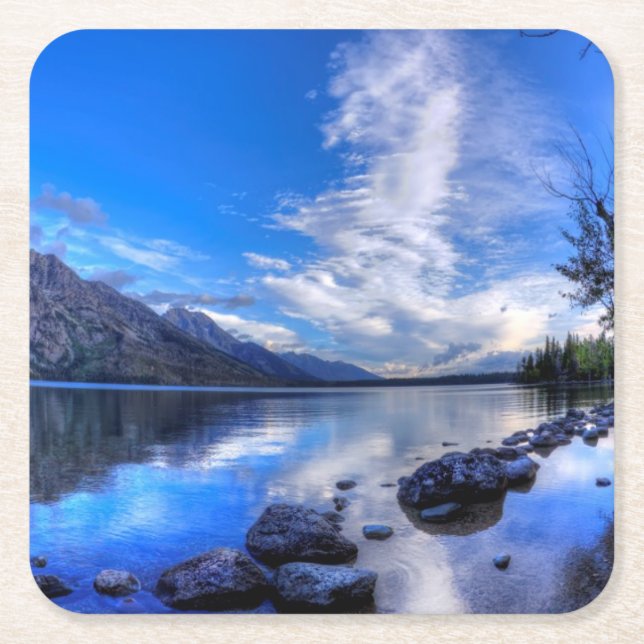 Jenny in Morning Square Paper Coaster (Front)