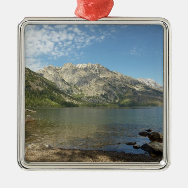 Jenny Lake at Grand Teton National Park Metal Tree Decoration (Front)
