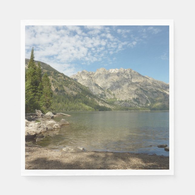 Jenny Lake at Grand Teton National Park Napkin (Front)