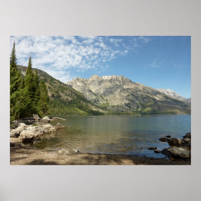 Jenny Lake at Grand Teton National Park Poster (Front)