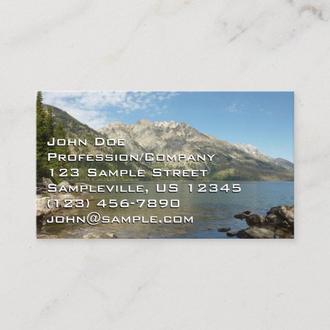 Jenny Lake Business Card (Front)