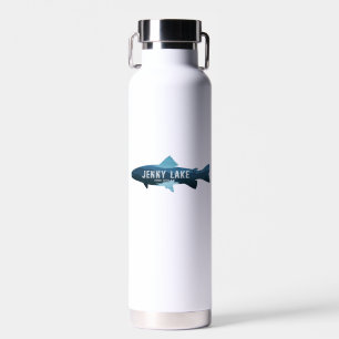 Jenny Lake Grand Teton National Park Fish Water Bottle