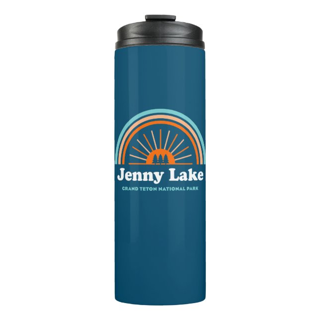 Jenny Lake Grand Teton National Park Rainbow Thermal Tumbler (Front)