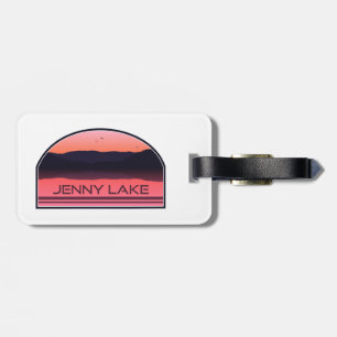 Jenny Lake Grand Teton National Park Red Sunrise Luggage Tag