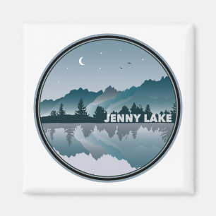 Jenny Lake Grand Teton National Park Reflection Magnet