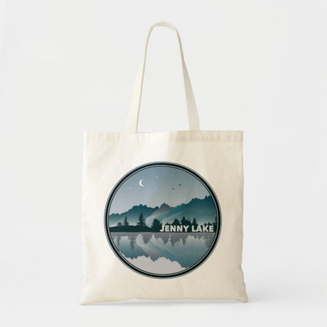 Jenny Lake Grand Teton National Park Reflection Tote Bag (Front)