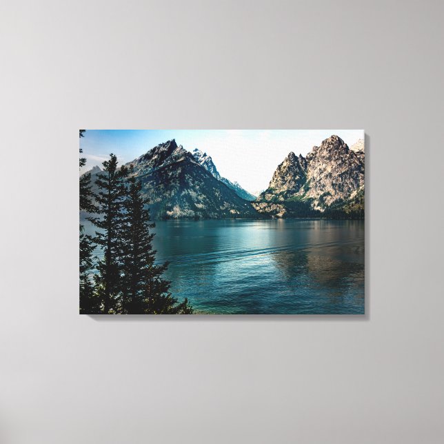 Jenny Lake, Grand Tetons on Canvas (Front)