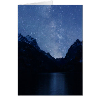 Jenny Lake reflects the Milky Way