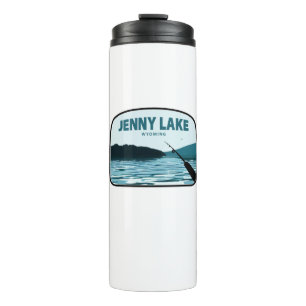 Jenny Lake Wyoming Fishing Rod Thermal Tumbler