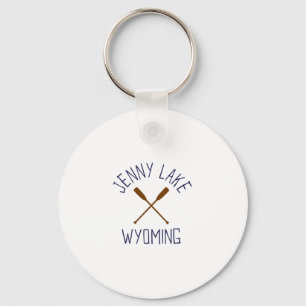 Jenny Lake Wyoming Outdoors Vintage 3 Key Ring