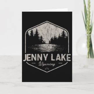 Jenny Lake Wyoming Outdoors Vintage  Card