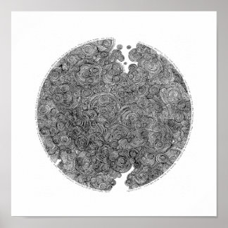 Jenny Lawson print.  Going in circles. Poster