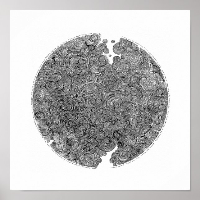 Jenny Lawson print.  Going in circles. Poster (Front)