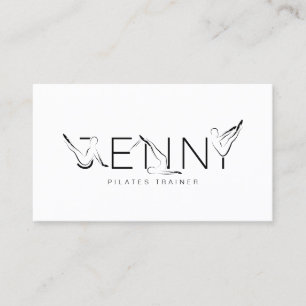 JENNY Name Pilates Instructor  Business Card
