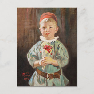 Jenny Nyström Boy with cherries Small children Postcard